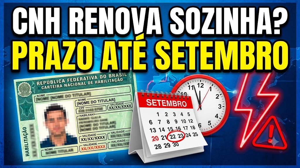 Carteira Nacional de Habilitação sobre volante de carro